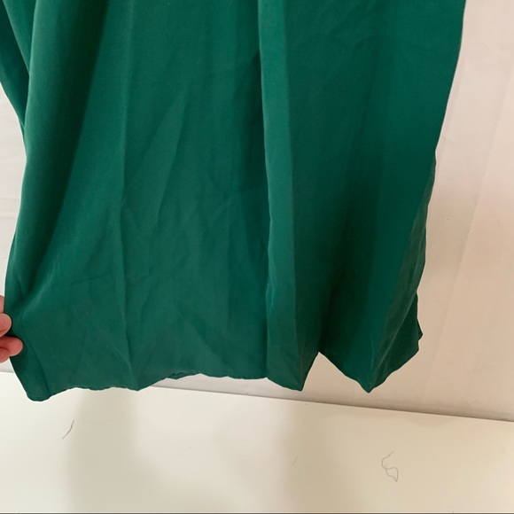 SHEIN Plus High Waist Solid Flare Leg Pants Without Belt in Green Size 0XL - Picture 13 of 14